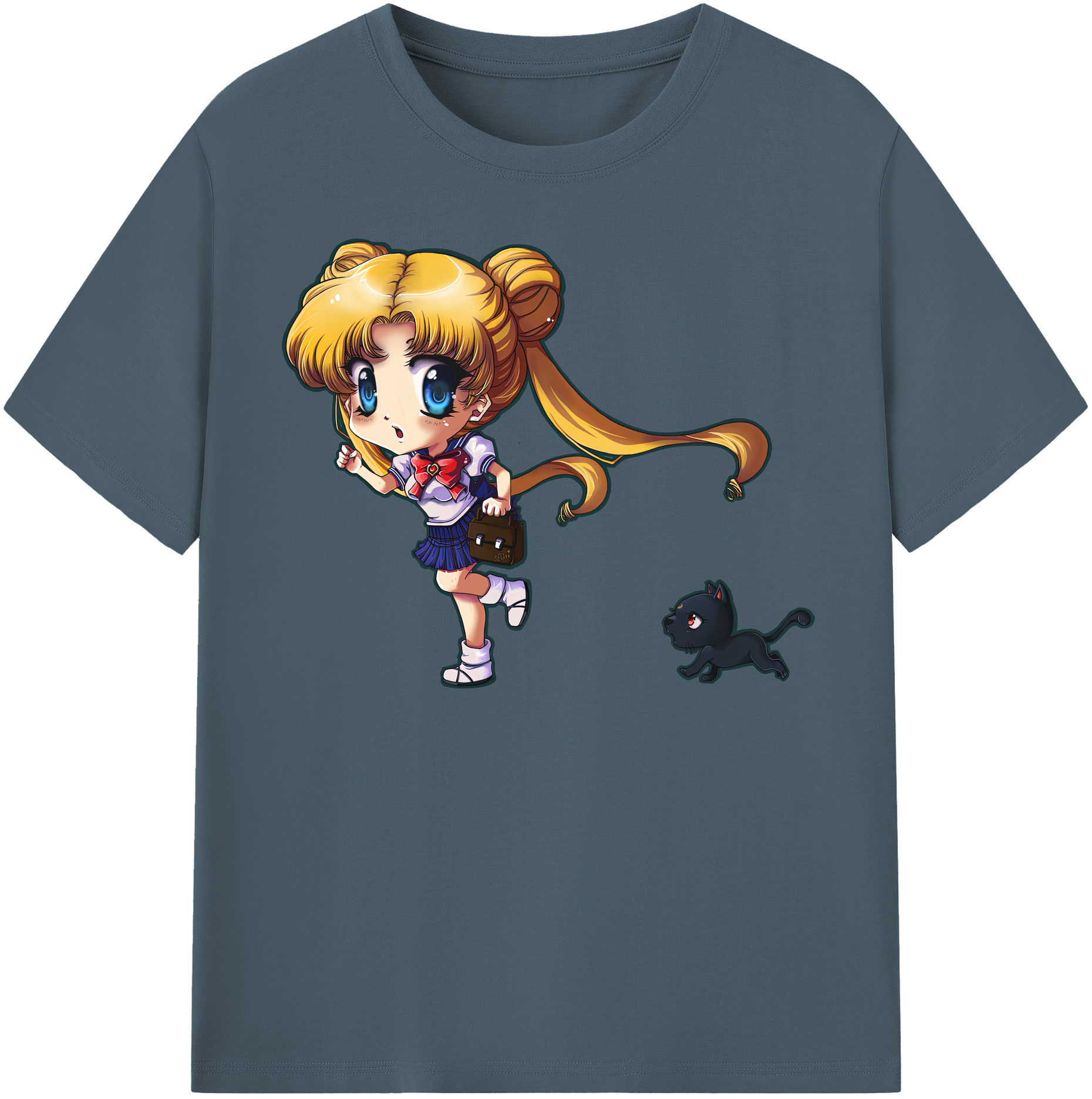 （画像用） 美少女戦士セーラームーン 愛野 美奈子 あいの みなこ Sailor Moon Aino Minako 綿100％半袖Tシャツ（フロントプリント）